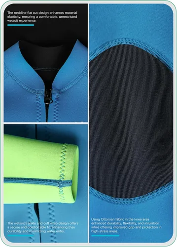 Miniatura 5 de Hevto Traje de neopreno para niños y niñas, jóvenes, 3/2 mm, trajes completos de neopreno para aguas frías, para natación, surf, buceo