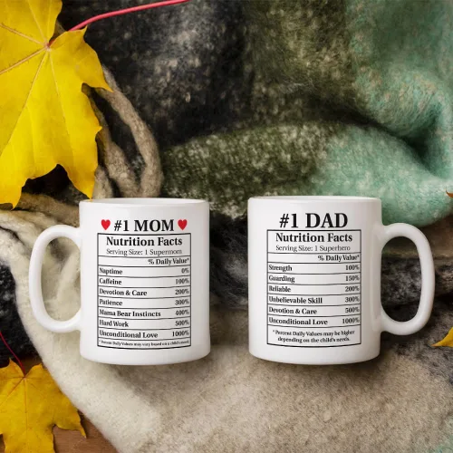 Miniatura 3 de Fatbaby Tazas de café para papá y mamá, regalos del día del padre para mamá y papá, regalo de San Valentín, Navidad, baby shower, para nuevos