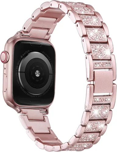 Miniatura 13 de Bling - Correas compatibles con Apple Watch Band de 1.65 pulgadas/1.61 pulgadas/1.57 pulgadas/1.50 pulgadas iWatch Series