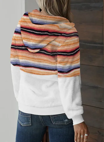 Miniatura 2 de Dokotoo - Sudadera con capucha para mujer, mullida, abrigada, informal, holgada, con bolsillos, ropa de exterior, tallas S-XXL