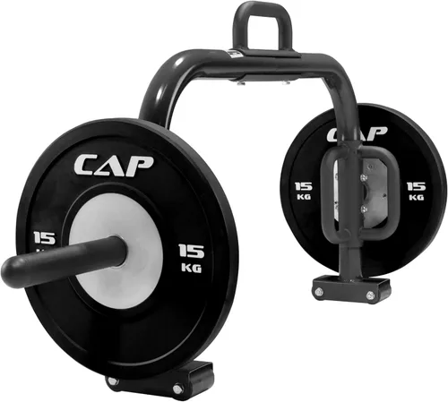 Miniatura 5 de CAP Barbell Barra de trampa abierta Deluxe - Barra hexagonal y de encogimiento para pesas olímpicas y estándar
