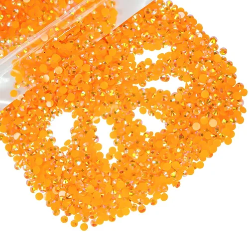 Miniatura 47 de qiipii - 5000 piezas, 4 mm, estrases AB de resina color aguamarina verde para manualidades, piedras de gel planas verde agua AB, gemas al por mayor