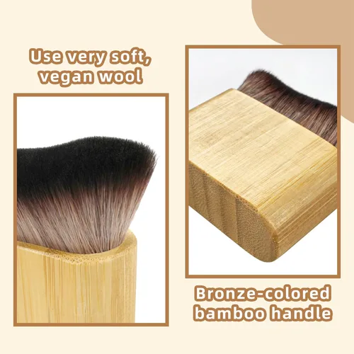 Miniatura 4 de Kabuki Brush - Brocha bronceadora y autobronceadora, mejora para maquillaje facial y corporal