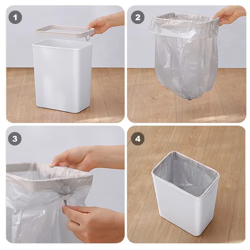 Miniatura 6 de Yatmung 2 Pack - Cubo de basura inteligente de 9,5 L con sensor de movimiento, delgado, sin contacto, para baño - Cubo de basura estrecho con tapa