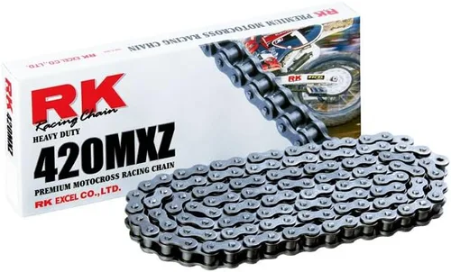 Miniatura 3 de RK Racing Chain 420MXZ-CLIP-CL (Serie 420) Enlace de conexión tipo clip de acero sin junta tórica