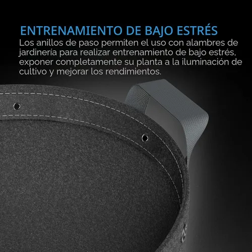 Miniatura 5 de AC Infinity - Macetas de tela resistente de 5 galones para cultivo de aireación, 5 unidades con tela no tejida gruesa de 11.29 oz (320 G) y anillos