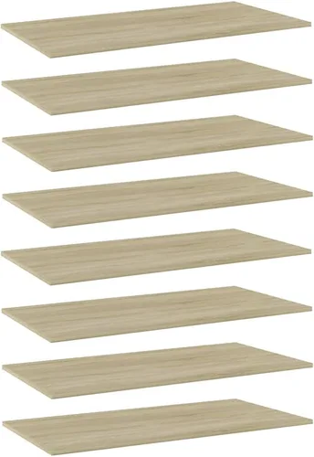 Miniatura 60 de 4 tableros de repuesto para estanterías, paneles de repuesto de aglomerado, unidades de almacenamiento, estantes organizadores, color gris hormigón
