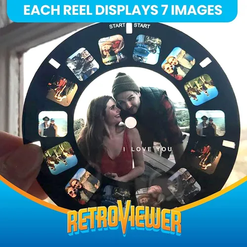 Miniatura 4 de IMAGE3D Retrovisor personalizado con carrete Reel Plus RetroViewer - para niños y adultos, juguetes clásicos, visor de diapositivas, retro, vintage