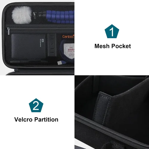 Miniatura 7 de Canboc Funda de transporte para cámara Sony Alpha ZV-E10/ZVE10 II/ZV-E1/7 IV/ 7R V/ 6700/ a6400/ Canon EOS Rebel T7/R50/R50 V sin espejo, bolsa