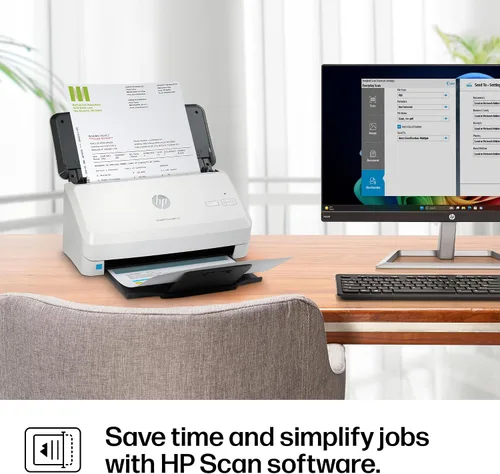 Miniatura 11 de HP ScanJet Pro 2000 s2, escáner rápido de 2 caras con alimentador automático de documentos, lo mejor para pequeñas empresas (6FW06A)