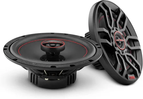 DS18 GEN-X6.5 - Altavoz coaxial de 6.5 pulgadas, 3 vías, 165 W máximo, 50 W RMS, cono de papel negro, dos tweeters de cúpula de Mylar, 4 ohmios,