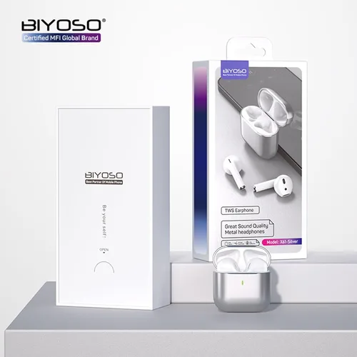 Miniatura 7 de Auriculares inalámbricos X25, auriculares semi-intraurales, auriculares de sonido súper graves, Bluetooth 5.3 con micrófono, llamada manos libres