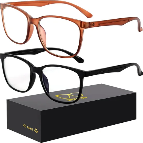 Oilway - Anteojos con bloqueo de luz azul para computadora, lectura, juegos, televisión, teléfonos, gafas de moda antifatiga ocular UV para mujeres