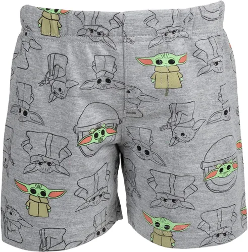 Miniatura 5 de STAR WARS The Mandalorian The Child - Conjunto de camiseta y pantalones cortos de rizo francés para bebés y niños grandes