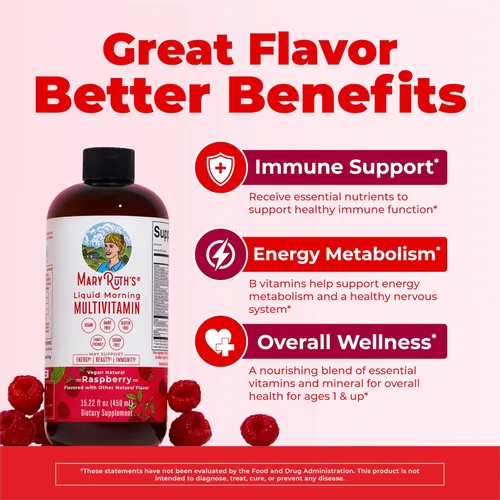 Miniatura 4 de Multivitamínico para mujeres, hombres y niños, vitaminas líquidas de suplemento de apoyo inmunológico y energético. Impulsor de belleza, vegano, sin