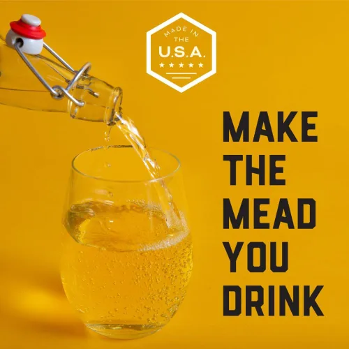 Miniatura 7 de Craft A Brew - Kit de fabricación de hidromiel - Kit reutilizable para hacer tu propio hidromiel - rinde 1 galón de hidromiel