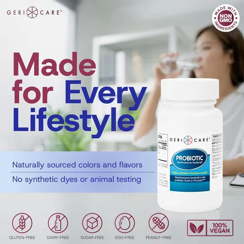 Miniatura 8 de GeriCare Suplemento probiótico y de salud digestiva definitiva, reparación intestinal completa, en comparación con la fórmula probiótica Florastor.