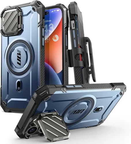 Miniatura 11 de SUPCASE Funda para iPhone 14 Pro Max con Cubierta de Cámara y Soporte (UB Mag XT), [Compatible con MagSafe] [Clip de Cinturón Integrado] Funda
