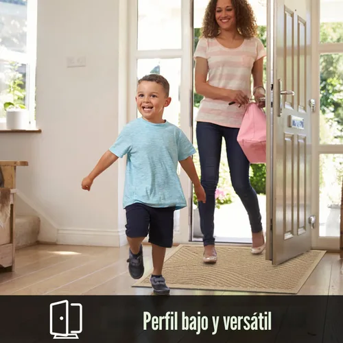 Miniatura 7 de HIYARD Tapete resistente para puerta delantera, absorbente, resistente a la suciedad y a la suciedad, para interiores y exteriores, resistente a
