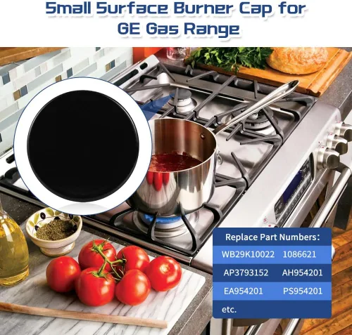 Miniatura 4 de [Actualizado] WB29K10022 Tapa de quemador pequeño de superficie para cocina de gas GE, pieza de repuesto compatible con cocina de gas