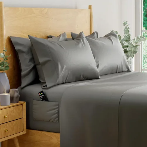 DREAMCARE Sábanas 100% eucalipto, sábanas matrimoniales, Tencel, Lyocell | Juego de sábanas frescas para personas que duermen con calor, tamaño