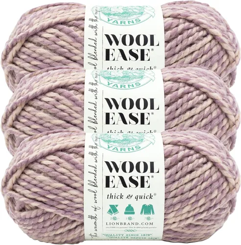 Miniatura 13 de Lion Brand Yarn - Ovillo de lana Wool-Ease Thick & Quick color fuerza aérea