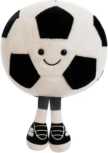 Miniatura 9 de Juguetes de peluche de fútbol americano de 13.7 pulgadas, juguete de pelotas deportivas rellenas de rugby, con pies, muñeca de fútbol creativa