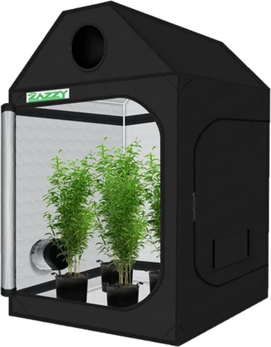 Miniatura 17 de zazzy Carpa de Cultivo 18"x30"x36" Hidropónica de Servicio Pesado Cuarto Oscuro Reflectante Mylar Carpas de Cultivo con Ventana y Bandeja de Piso