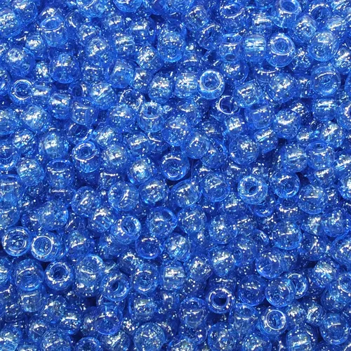 Cuentas de cuervo brillante con zafiro azul, hechas en Estados Unidos, agujero grande de 0.236 x 0.354 in, con agujero grande