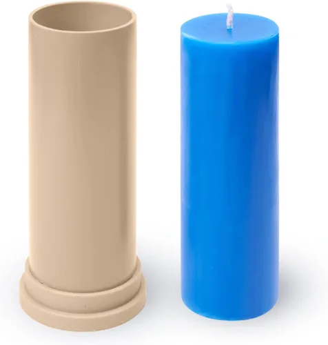 Miniatura 8 de Moldes de vela para hacer velas en forma de cilindro – Altura: 5.9 in, Ancho: 2.3 in – Moldes de cera para manualidades – Moldes de cera para velas