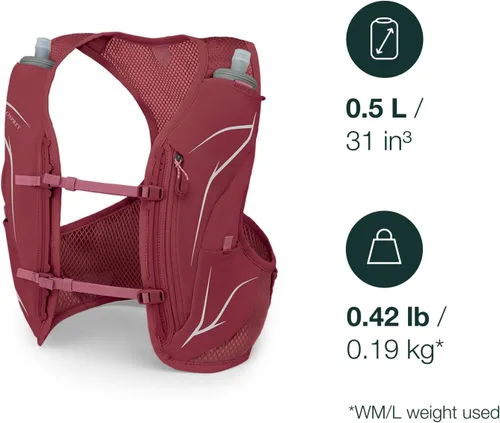 Miniatura 2 de Osprey Duro LT - Chaleco de hidratación para correr para hombre con frascos suaves Hydraulics