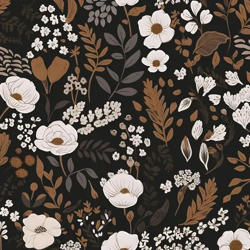 Miniatura 10 de ILHIIOR Papel tapiz floral azul oscuro para despegar y pegar, papel de contacto de hojas bohemias, papel de contacto con flores oscuras, extraíble