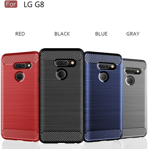 Miniatura 5 de Funda LG G8 ThinQ - TPU absorción de impactos - Biseles elevados - Negro
