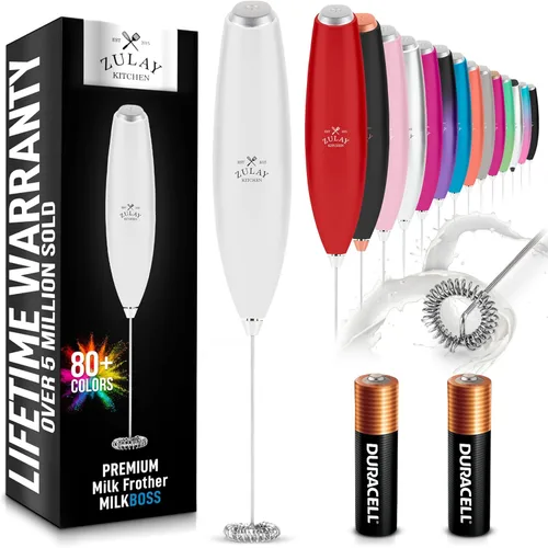 Miniatura 14 de Zulay Kitchen - Batidor eléctrico de mano para café, lattes, capuchinos, matcha y chocolate caliente, mezclador portátil para bebidas, accesorio