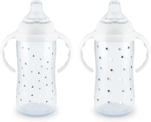 Miniatura 9 de NUK First Choice - Vaso grande para aprendizaje 2.0, 10 onzas, taza para sorber con asas, a prueba de derrames, a prueba de fugas, vaso con popote