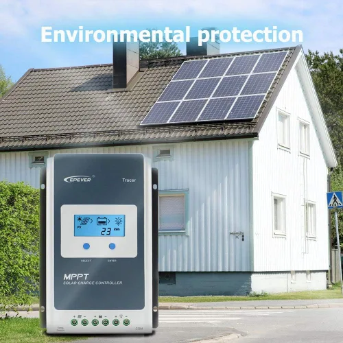 Miniatura 8 de EPEVER Controlador de carga solar MPPT de 40 A 12/24 V CC Tracer-an Series Controlador de carga con medidor remoto MT52 y sensor de temperatura