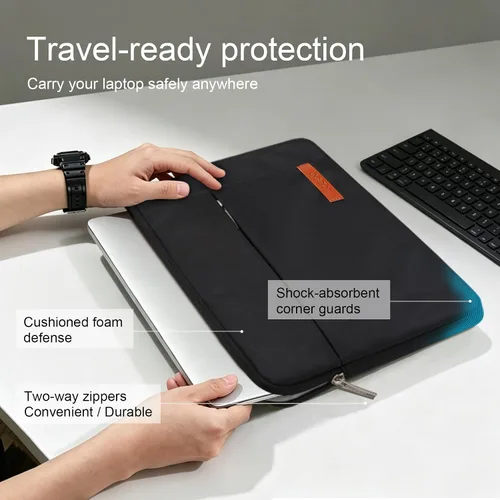 Miniatura 6 de Lacdo Funda para Portátil de 14 Pulgadas Estuche Bolsa para Computadora para HP Lenovo Dell ASUS Acer Chromebook 14 / HP Stream 14 / Dell Inspiron
