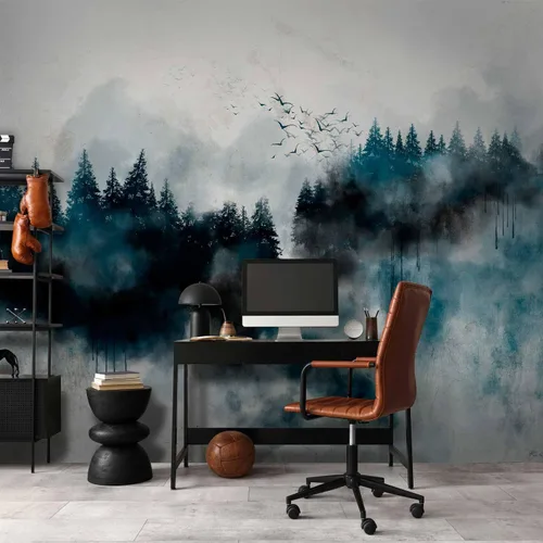 Miniatura 6 de artgeist Mural de pared prémium Bosque de 118 x 83 pulgadas, papel tapiz fotográfico no tejido, impresión artística, mural de pared de forro polar