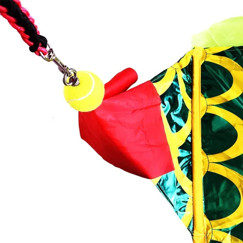 Miniatura 8 de DSJUGGLING Dragón Poi 3D con bola pesada de 4.94 oz y cuerda de columpio de 3.6 ft – Serpentina de cinta de dragón dorado chino de seda fluida