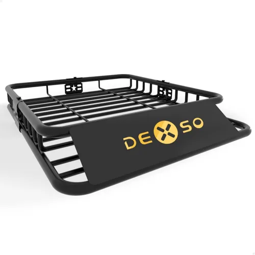 Miniatura 9 de DEXSO Cesta universal para portaequipajes de techo de 46 x 36 pulgadas, capacidad de 200 libras, soporte de equipaje resistente para SUV, camiones
