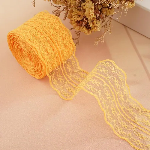 Miniatura 30 de Rollo de cinta de encaje de 120 yardas para costura, baby shower, cumpleaños, despedida de soltera, decoración de boda, embalaje de regalo, ramo