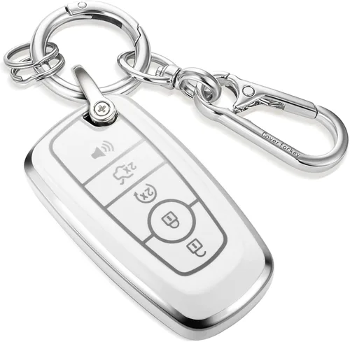 Miniatura 53 de para Buick - Funda para llavero con llavero de cuerda trenzada metálica anti-pérdida mejorada, carcasa suave de TPU exquisita para Avenir Envision