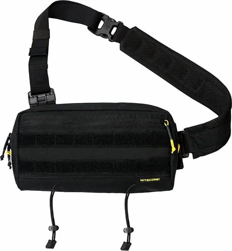 Nitecore SLB03 - Bolso cruzado convertible para el hombro, bolsa de pecho, paquete de cintura para hombres y mujeres parche, Negro -