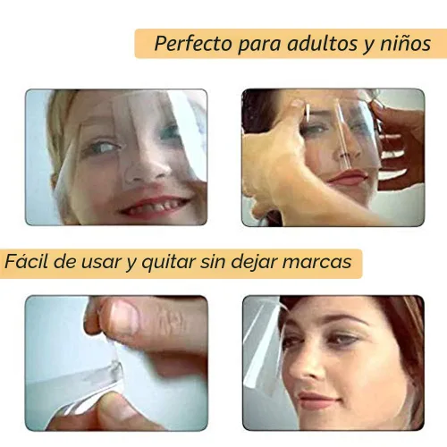 Miniatura 8 de EBANKU 50 unidades de protectores faciales de ducha Microblading, protectores faciales desechables, máscaras de maquillaje para laca