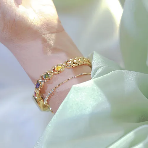 Miniatura 6 de BESTKANG Elegante reloj de pulsera vintage dorado para mujer, reloj de cuarzo con esfera ovalada, reloj de pulsera impermeable para mujer
