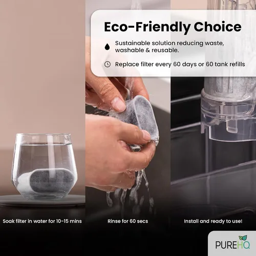 Miniatura 4 de PureHQ - Filtro de agua para cafetera Ninja Dual Brew y cápsulas Ninja de una sola porción - Compatible con DualBrew Pro CFP301 CFP307 CFN601
