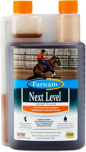 Farnam Next Level Suplemento para articulaciones de caballo para caballos y perros, ayuda a mantener el tejido conectivo para aliviar la rigidez de