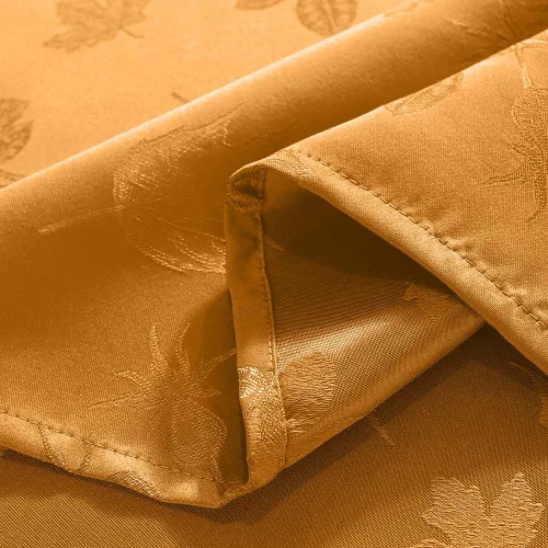 Miniatura 7 de MATIRUG Mantel cuadrado de otoño de Acción de Gracias, 52 x 52 pulgadas, a prueba de derrames, sin arrugas, mantel de jacquard otoñal para Ámbar