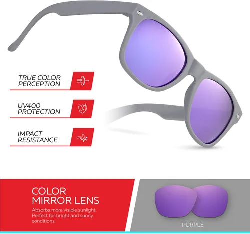 Miniatura 73 de Retro Rewind Lentes de sol para niños y niñas de 3 a 12 años, inastillables, UV400, lentes de sol para niños pequeños