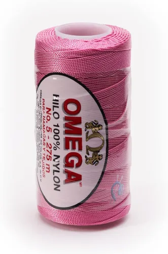 Miniatura 39 de Nylon NO.5 by Omega - Cuerda fuerte 100% nailon para ganchillo fino y manualidades - Color: 04 amarillo claro